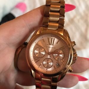 Authentic Michael Kors rose gold watch
